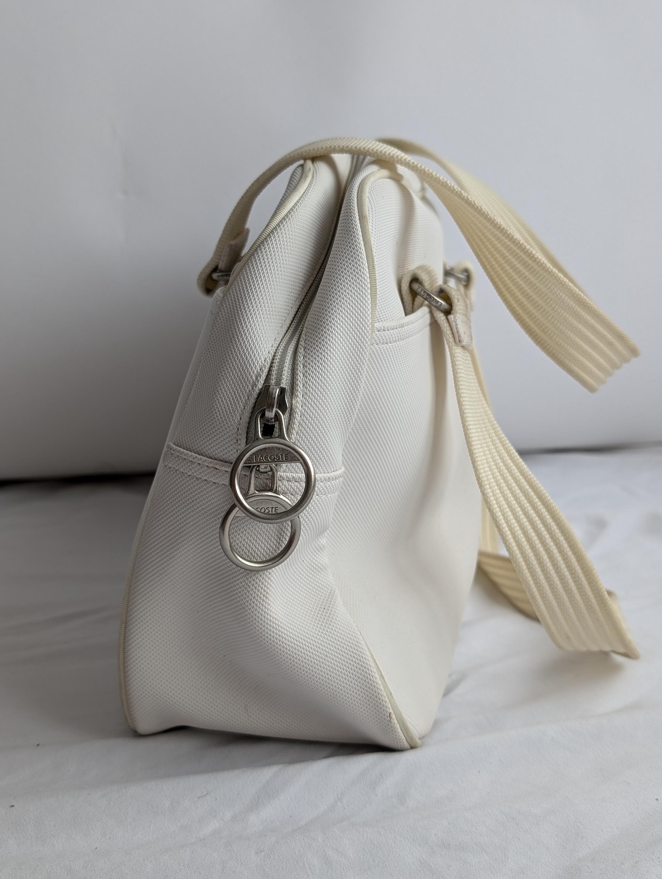 Vintage Lacoste White Shoulder Bag - Etsy