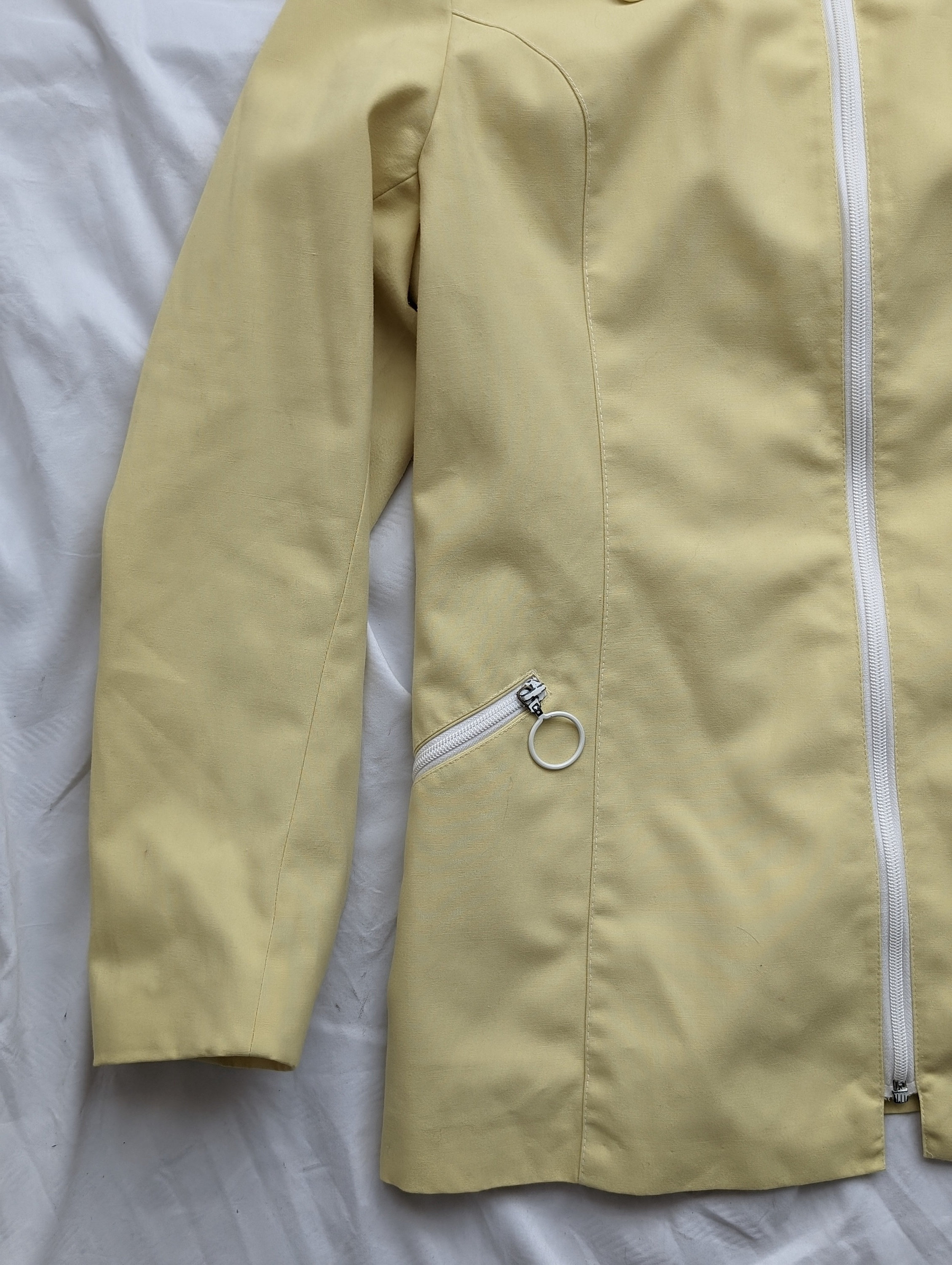 Vintage Retro Yellow Zip up Jacket - 60s Style - Etsy