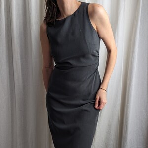 Vintage Grey Smart Midi Dress Sleeveless - Women's Clothing on Sale - Etsy