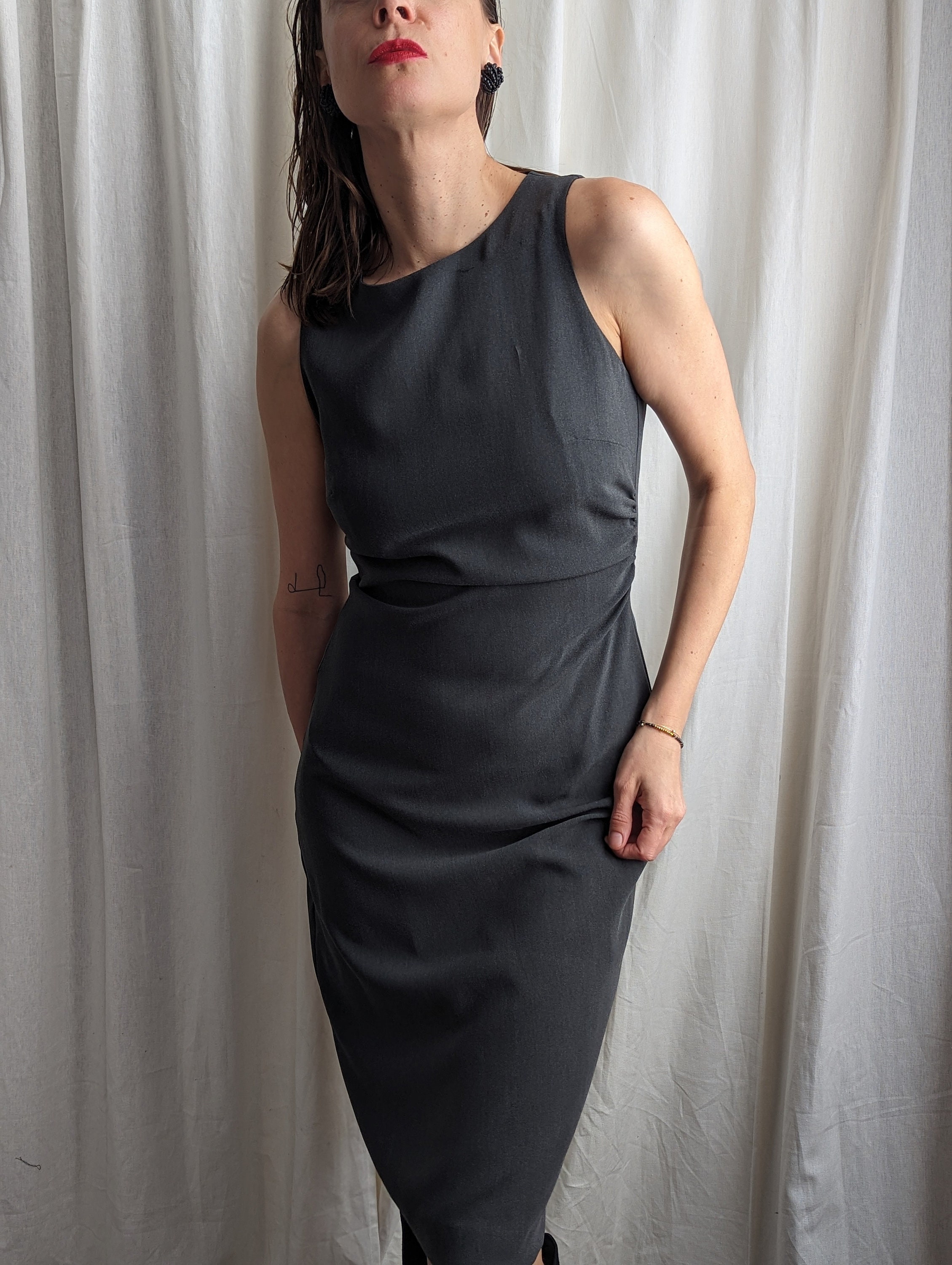 Gray Pencil Dress Etsy Ireland