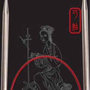 ChiaoGoo Knit RED line of surgical stainless steel circulars knitting needles. See description for sizing information.