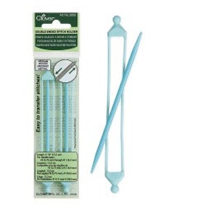 Clover #351, #352 and #3006, Small (blue) and Med (turquoise) Large (orange) Double-end stitch holders