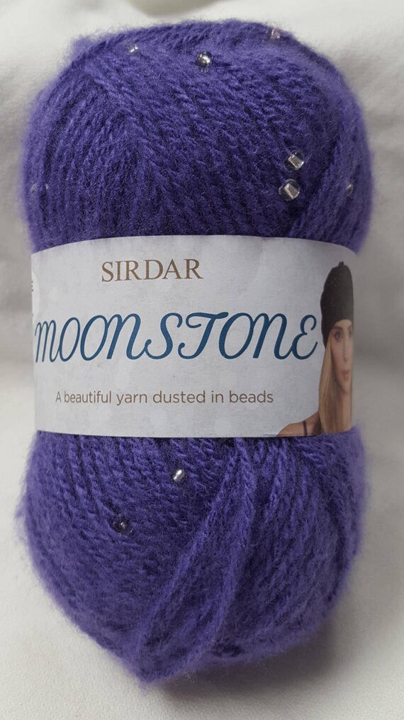 Sirdar Moonstone yarn worsted weight glass beads Etsy