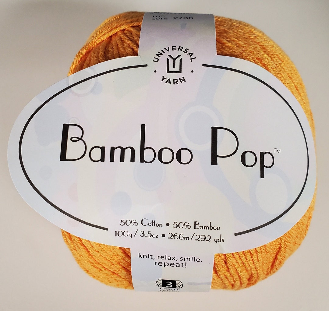 Universal Bamboo Pop Yarn, DK Weight, 50/50, Cotton Bamboo Blend