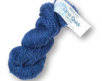 Berroco Lanas Quick Bulky Yarn, 100g, 109 yards, 100% wool, great for making hooked rugs, sweaters, hats, blankets, mittens