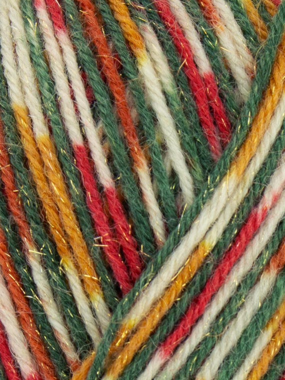 West Yorkshire Spinners Signature 4 Ply Yarn - Holly Berry Color For Socks & Knitting
