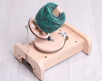 Ashford Spinning & Weaving Products, Electric Ball Winder, lacquered finish, Silver Beech hardwood, fully assembled