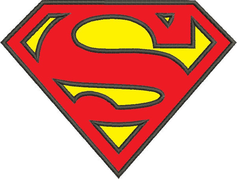 Superman Embroidery Pattern Superman Embroidery Pattern