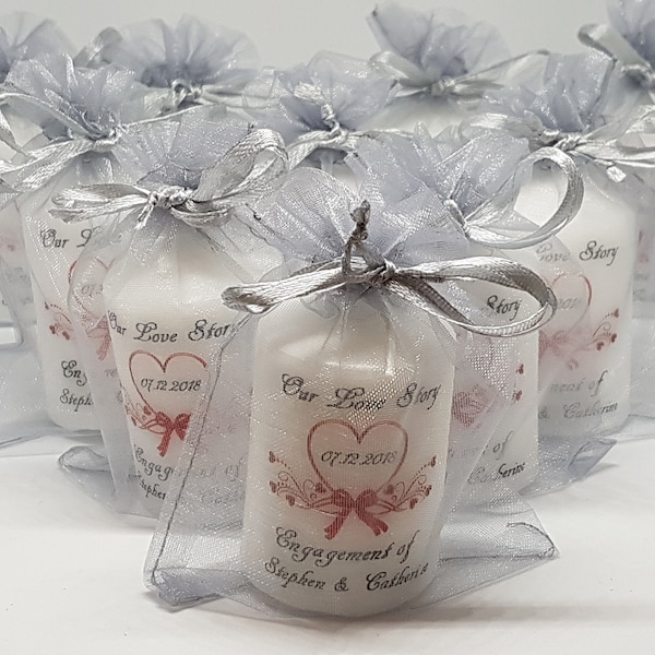 Personalised Wedding Favours Packs of 10