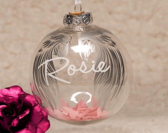 angel baby christmas bauble