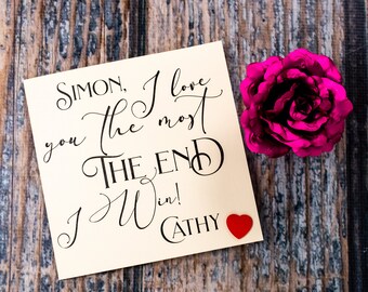 I Love You More Card Etsy