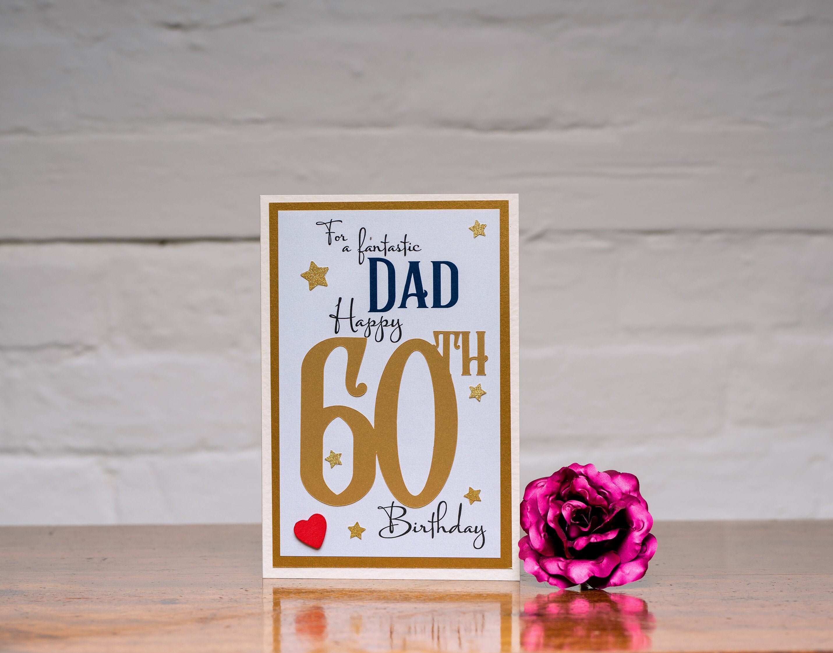 Luxury Happy 60th Birthday Dad with stars heartfelt sentiment Etsy