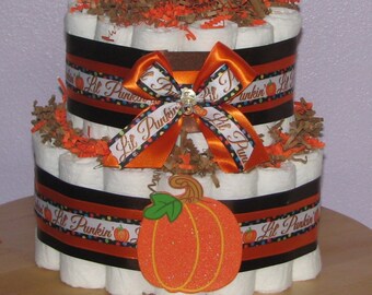 halloween themed diaper cakes