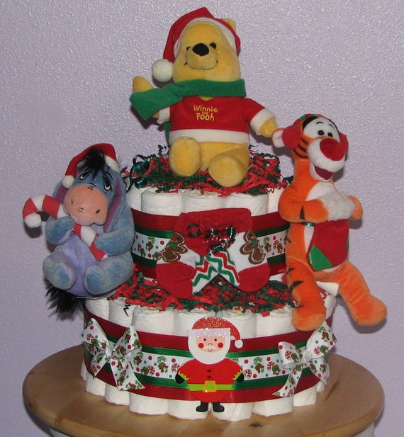 christmas diaper cake