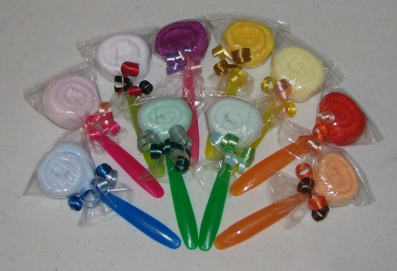 Washcloth Lollipops for Baby Showers Baby Shower Lollipop Etsy