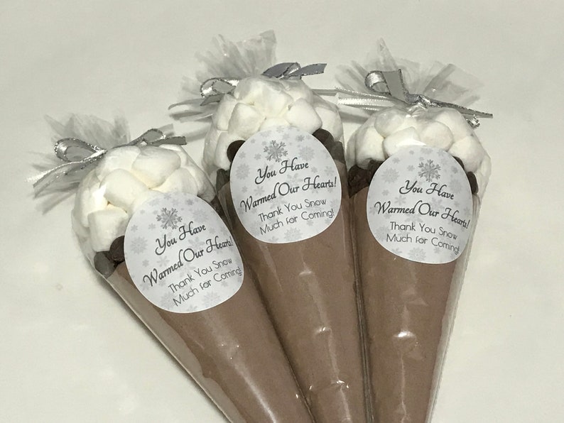 Winter Wedding Cocoa Favors