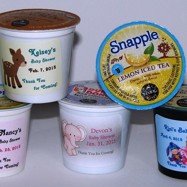 Personalized K Cup Favors, K Cups for Any Occasion, Coffee Favors, Hot Cocoa K Cup Favors, Baby Shower K Cups, Birthday K Cups, Custom K Cup