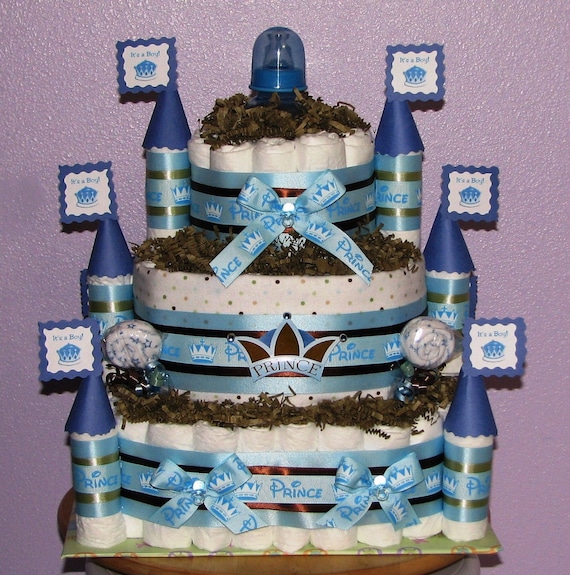 castle diaper cake
