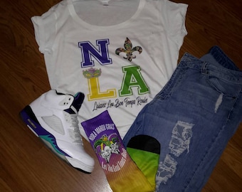 Love NOLA Shirt l Mardi Gras Shirt
