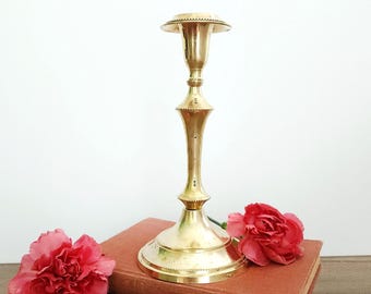 Vintage Brass Candlestick Holder