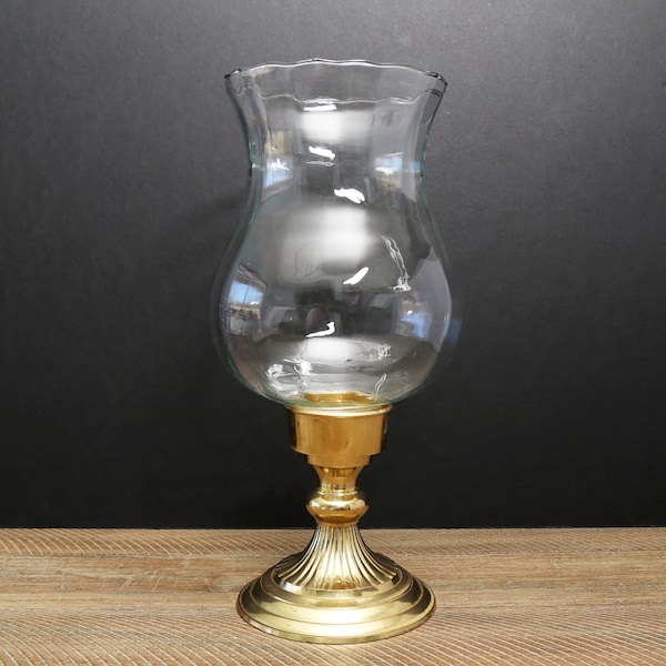 Brass Hurricane Candle Holder Etsy