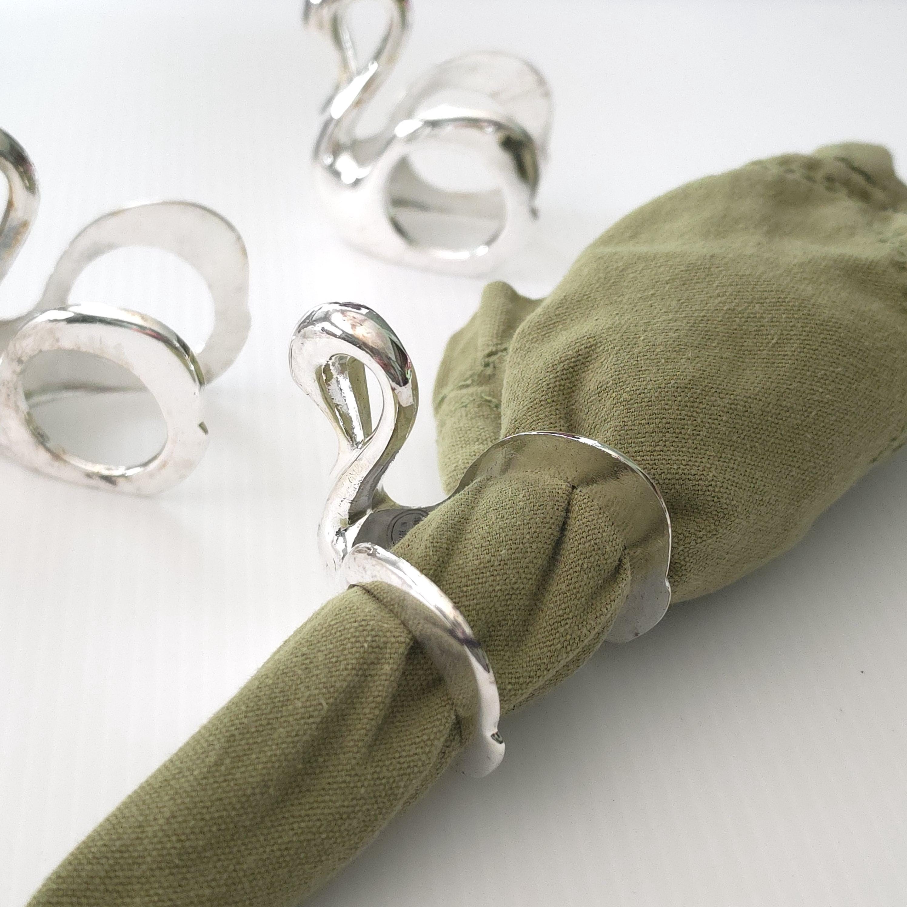 Silver Swan Napkin Holder - Etsy
