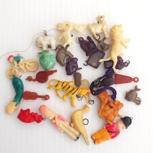 Vintage Celluloid Charms- Cracker Jack Prizes- Choice of Style