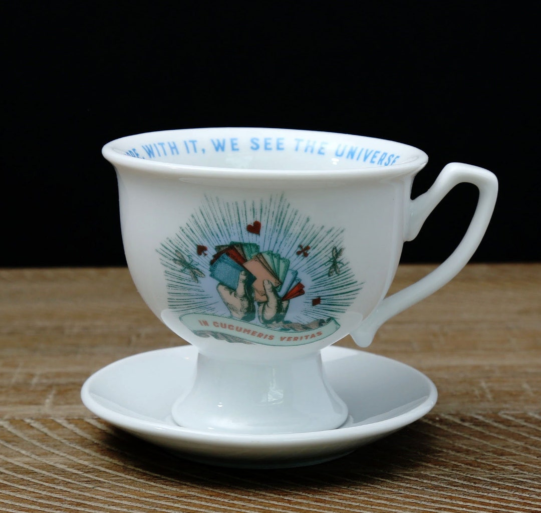 Hendricks Gin Tea Cup and Saucer the Cucumber is Nature's Etsy