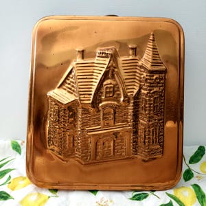 Tudor House Copper Jello Mold: Farmhouse Kitchen Decor