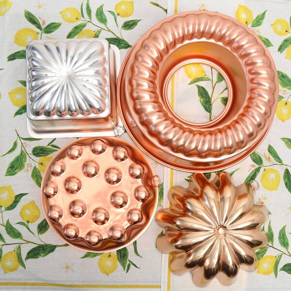 Vintage Copper Molds, Farmhouse Decor- your choice