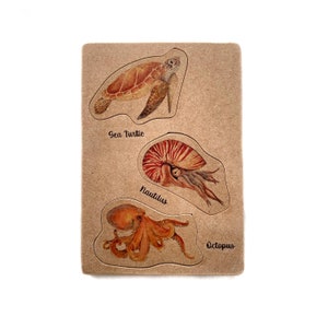 Sea Creatures Wooden Jigsaw Puzzle image 4