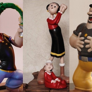 Popeye,Olive,Bluto 3D printer model File STL for 3D, STL File Popeye 3d printer files,Olive 3d printer files,Bluto 3d printer files