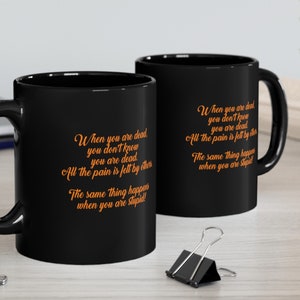 Dark Humor Breakfast Coffee Mug for Best Friends - Sarcastic & Novelty Gift
