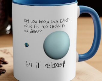 Hilarious Uranus Science Fact Mug: Astronomy Lover Gift for Space Enthusiasts and Physics Students