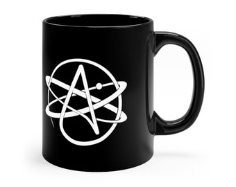 Atheist Atheism Symbol In Space White Mug 