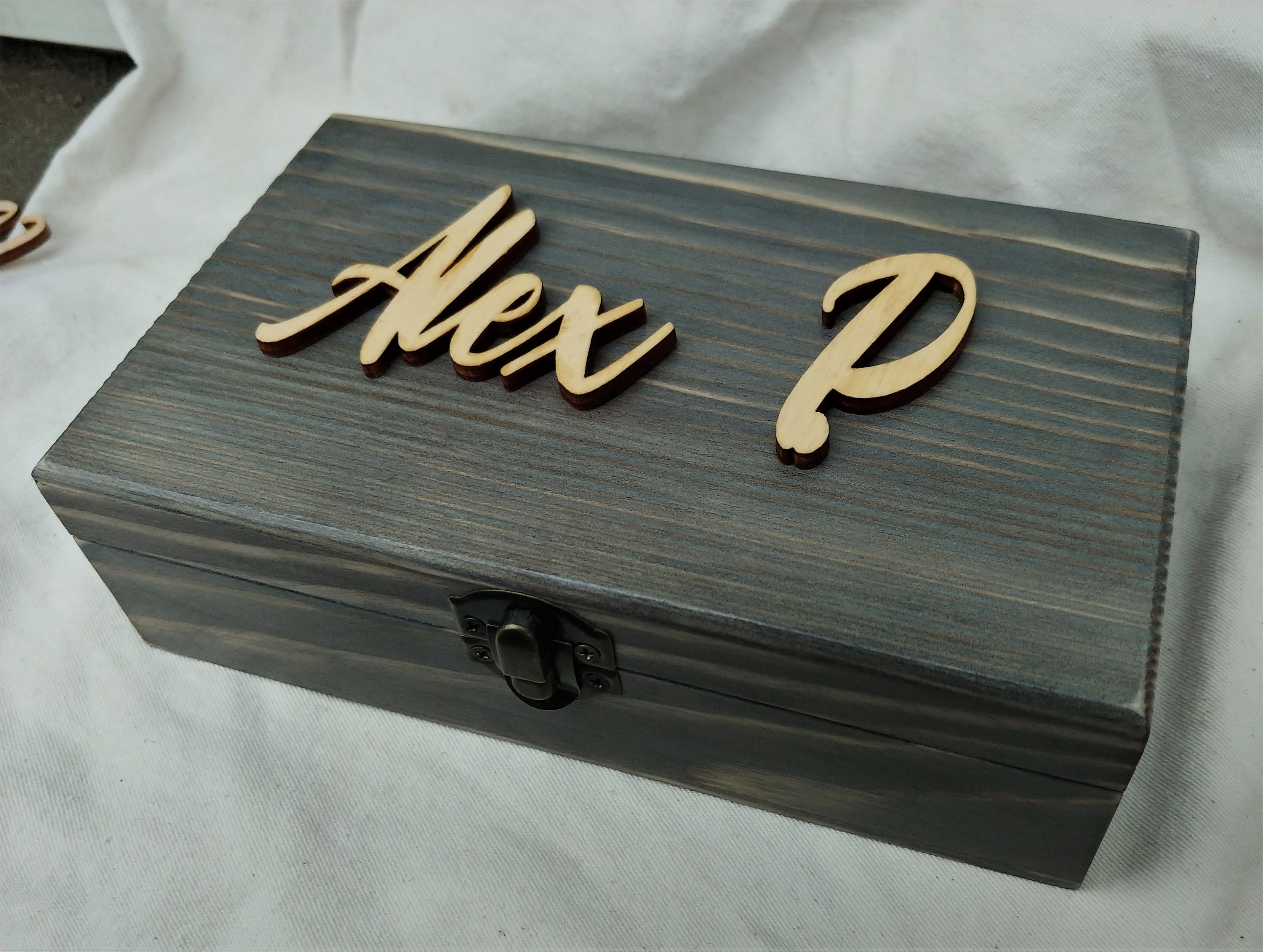 Personalized cash box in ruistic style Best gift on birthday Etsy
