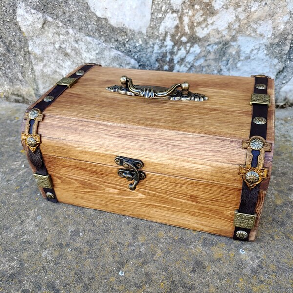 Rustic Wooden Chest Etsy
