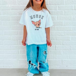 Kid&#39;s Mouse Shirt | Trendy Cute Kids Vintage Character | Book Character