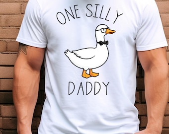 Adult | Dad of the Birthday Baby Shirt | One Silly Goose Daddy Shirt | First Birthday Matching Outfit | Funny Dad | Goose Theme Birthday