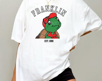 Adult | Franklin Turtle | Trendy Cute Teacher | Vintage | Book Character Shirt