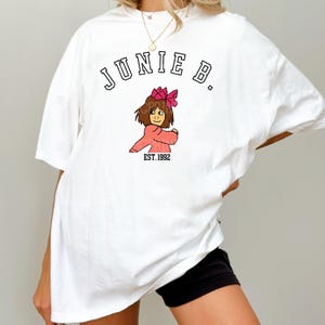 Adult | Junie B Jones | Trendy Cute Teacher | Vintage | Book Character Shirt Junie