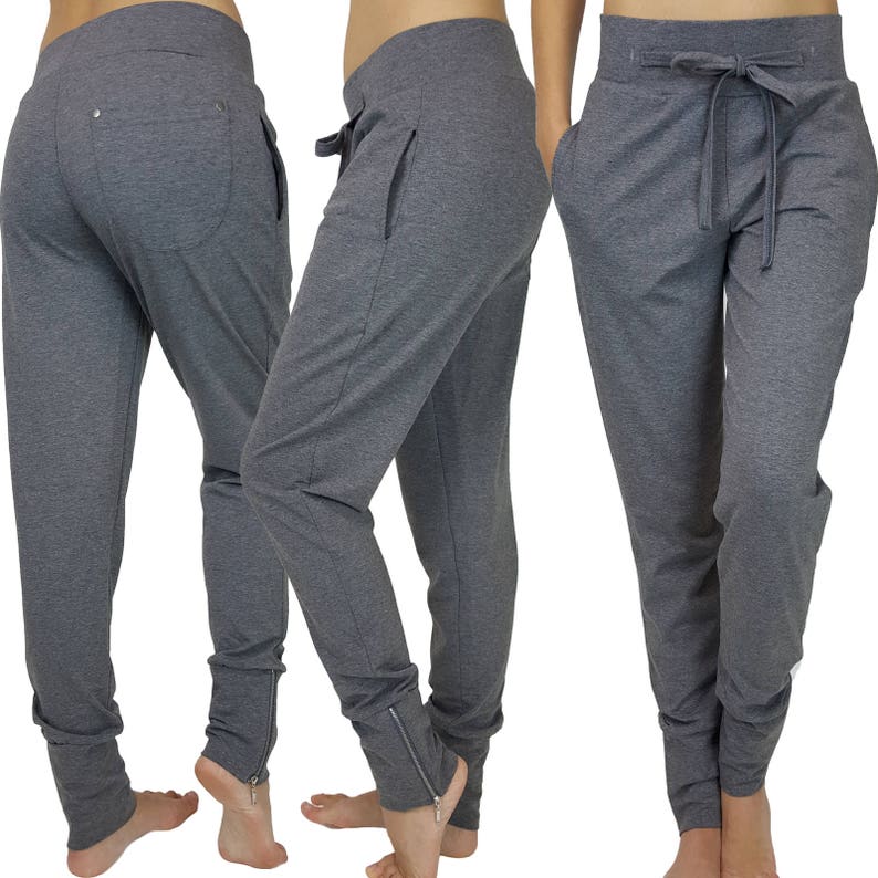 Womens Ladies Harem Trousers Long Baggy Pants Sports With - Etsy UK