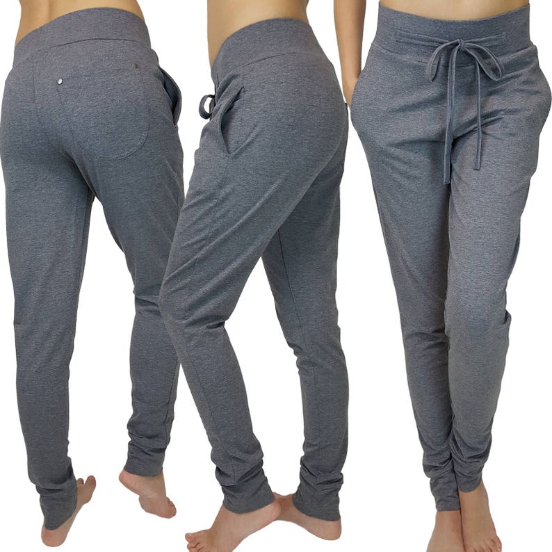 Womens Ladies Harem Trousers Long Baggy Pants Sports 6 8 10 12 Etsy UK