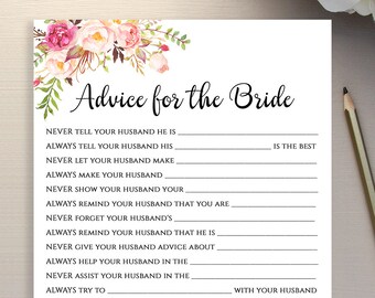 Funny Advice for the Bride - Etsy Australia