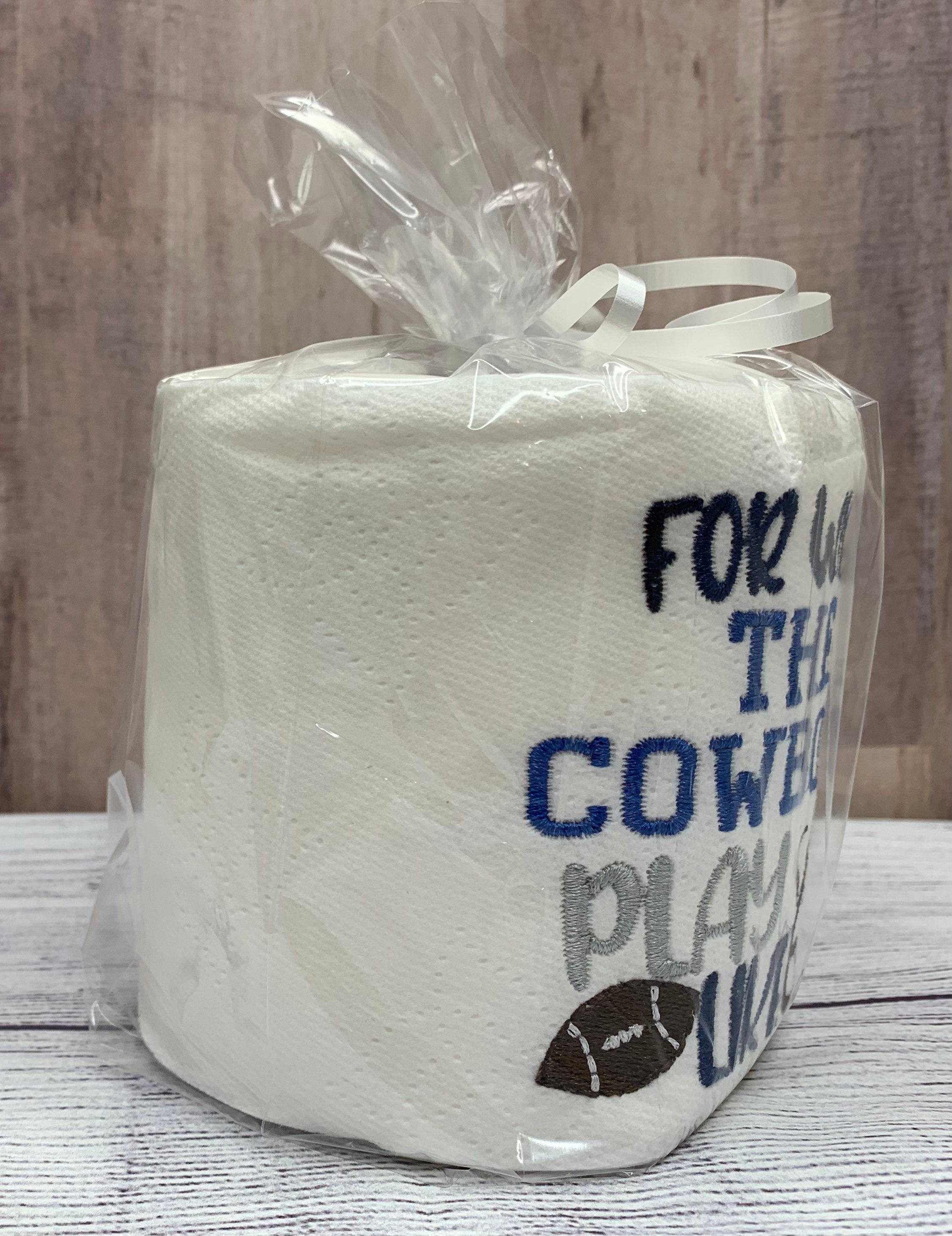 Cowboys Embroidered Toilet Paper Dallas Cowboys Football Etsy