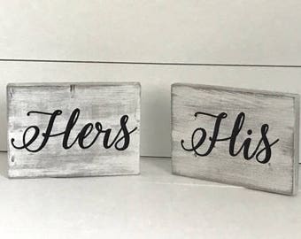 his and her signs etsy