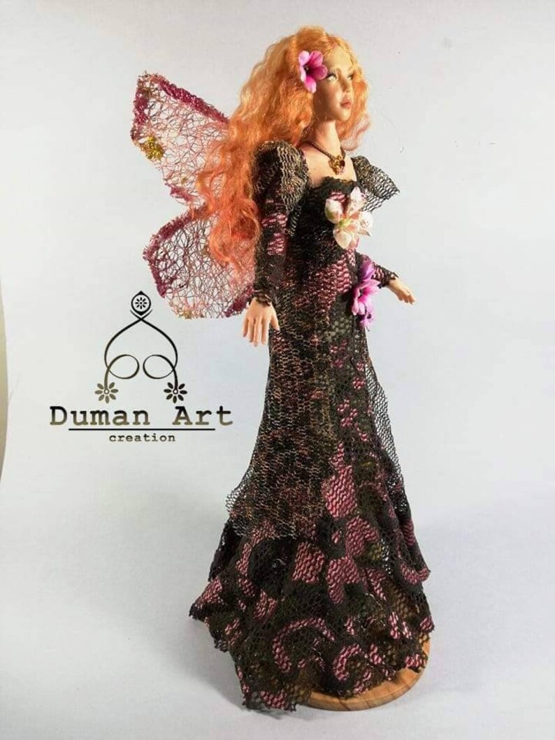 sculpture Fairy Polymerclay fantasy, Fairy Woods Enchanted Forest nature handmade hand made fairy