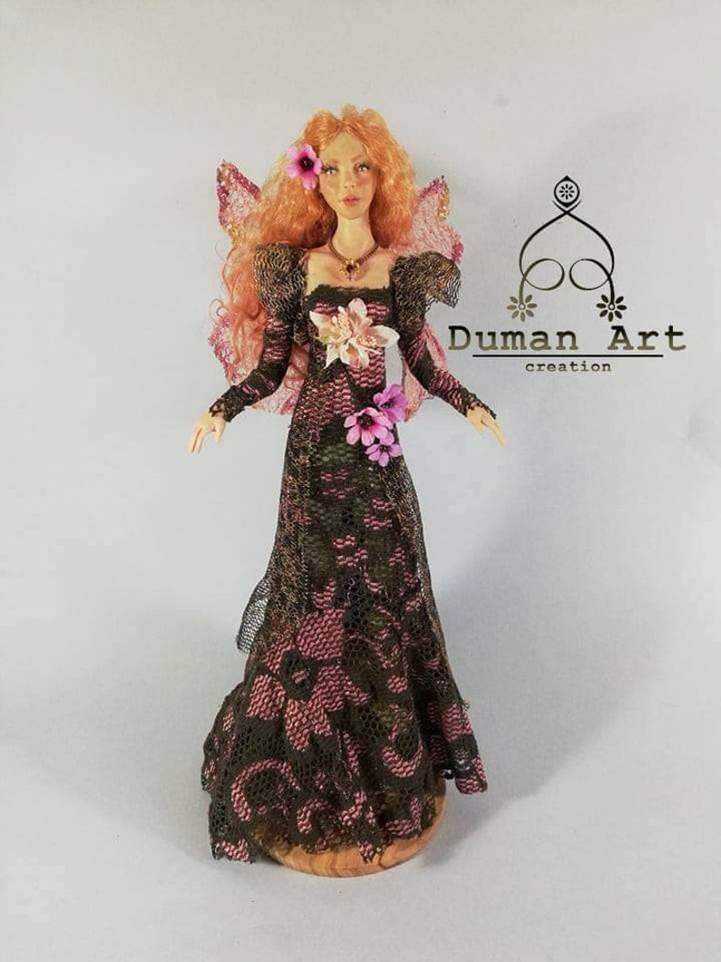 sculpture Fairy Polymerclay fantasy, Fairy Woods Enchanted Forest nature handmade hand made fairy