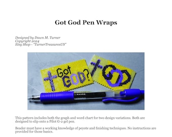 PATTERN, Got God Pen Wraps