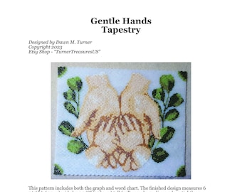 PATTERN, Gentle Hands Tapestry